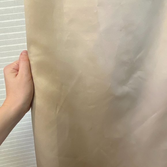 Satin strapless formal gown with lace bodice - Picture 6 of 6